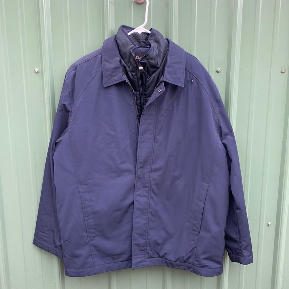 Mens Dockers Soft Shell Jacket with Quilted Vest Size XXL